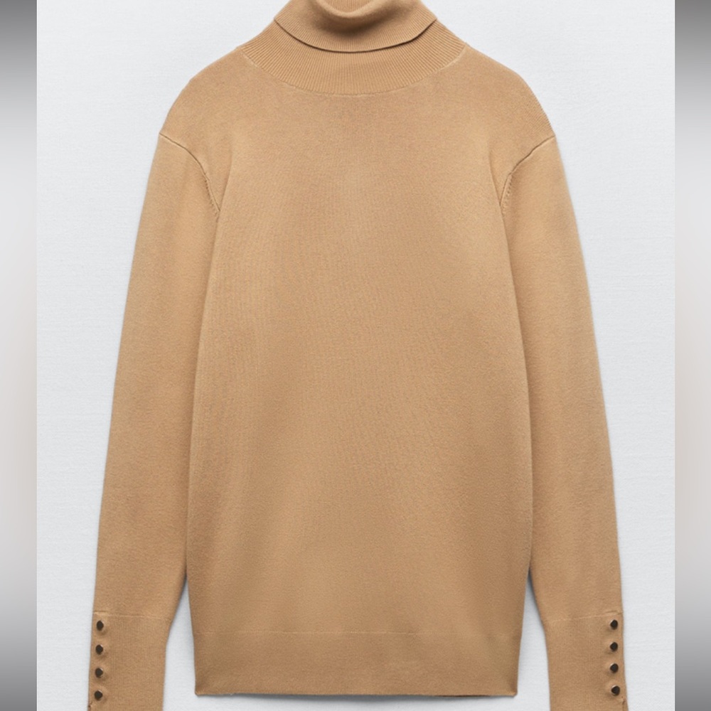 ZARA BASIC TURTLENECK KNIT SWEATER